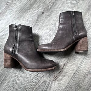 Frye Dark Brown Heeled Boots